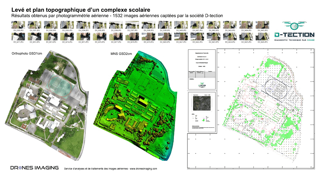 Modèle numérique de terrain généré par drone